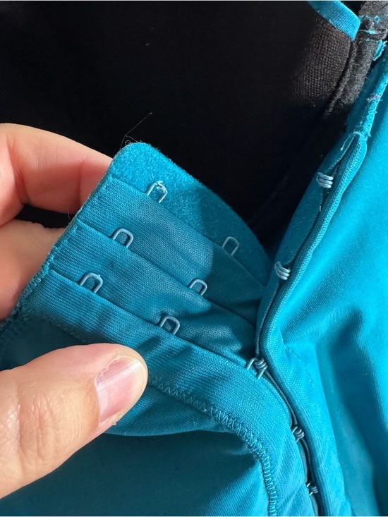 Torrid Teal Lace Corset Bustier Top Size 3 Black Mesh Lingerie - Picture 3 of 6